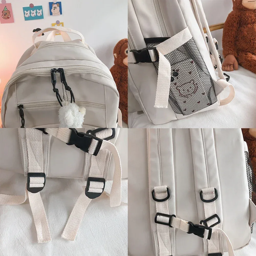 nouveau grand sac à dos tendance pour étudiantes, sac d'école fille grande capacité, sac à dos femme mignon pour loisirs et voyage, mochila