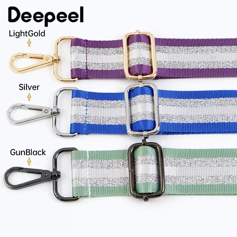 deepeel – sangles de sac en nylon pour femmes, 38mm, 1 pièce, sacs à bandoulière 80-130cm, sangle d'épaule de remplacement réglable, accessoires de bricolage