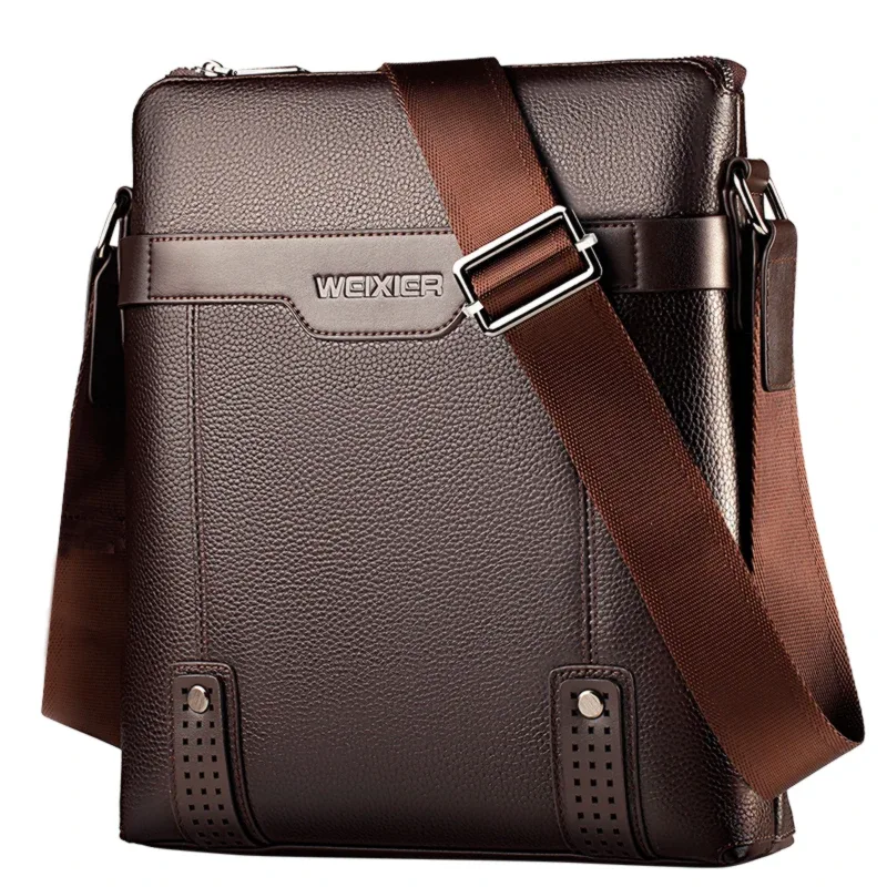 sac à bandoulière pour homme de la marque weixier, sac à dos décontracté en cuir pu vintage, grande capacité, sac messager, sac bandoulière pour homme, sac d'affaires