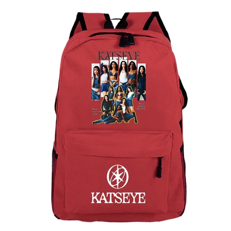sacs d'école imprimés katseye, sac à dos léger pour enfants, cartable pour élèves du primaire, filles et garçons, sacs de voyage en plein air, mochila, cadeau