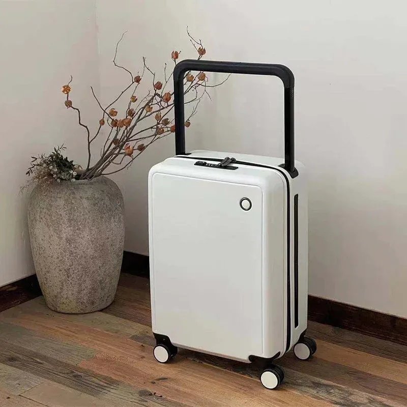 valise de voyage à roulettes avec fermeture éclair, bagage à main, trolley tsa, mot de passe, usb, 20 pouces