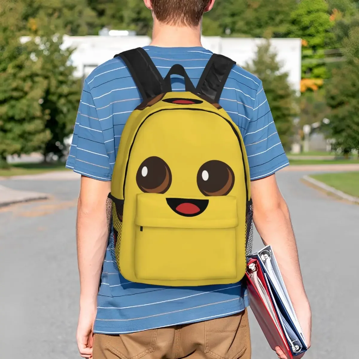 peely victory royale sac à dos banane pour étudiants, garçons et filles, sac d'école pour hommes et femmes, sacs à bandoulière pour ordinateur portable