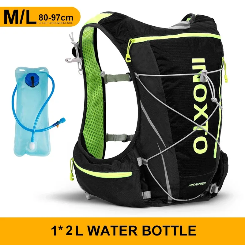 gilet hydratant de course en plein air 8l, sac à dos hydratant pour cyclisme, trekking, randonnée, marathon, vélo, avec bouteille d'eau de 500ml