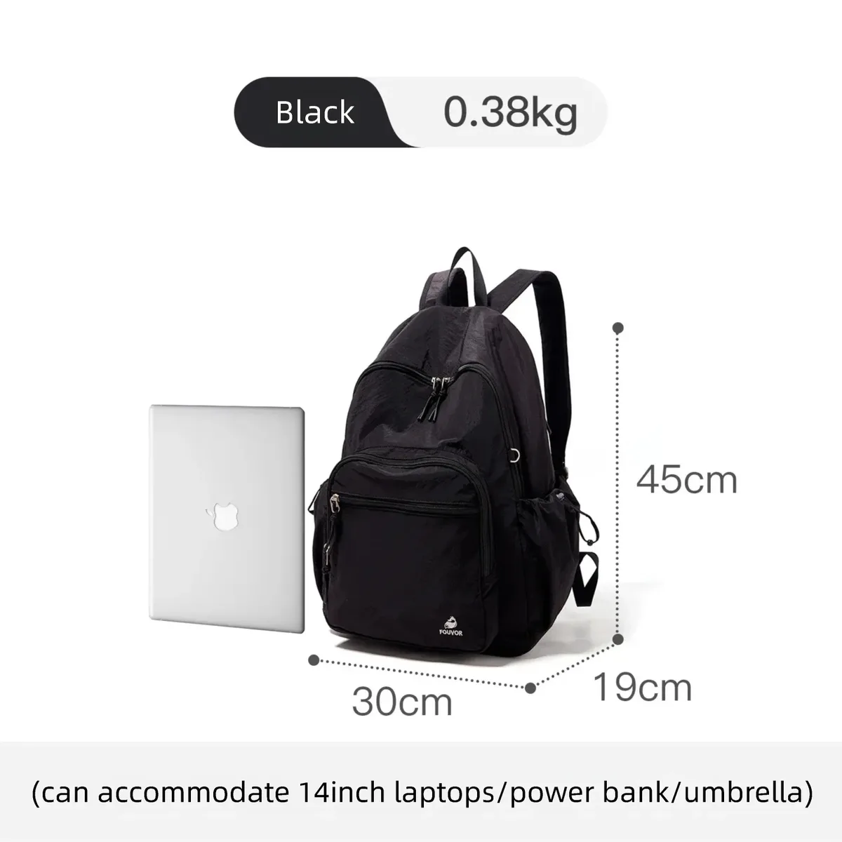 sac à dos pliable grande capacité pour femme fouvor 2026, léger, tendance, pour voyage en extérieur, randonnée, sac à dos décontracté 3059-13