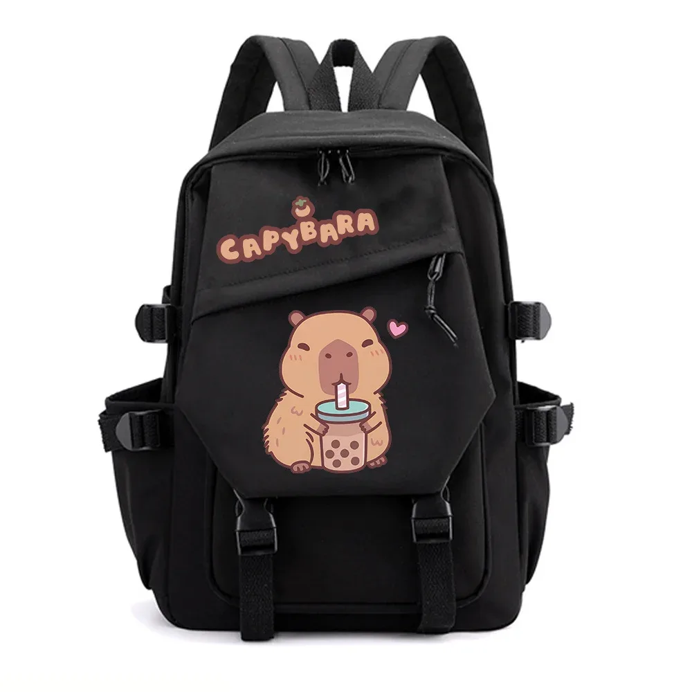nouveau sac à dos capybara pour la saison de rentrée scolaire, unisexe, pour étudiants, voyage, étude, sac à dos scolaire à double bretelle