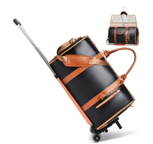 sacs à vêtements roulants pour femmes, sac à main de voyage avec roulettes, sac polochon pour vêtements, costume de voyage, sac de sport roulant