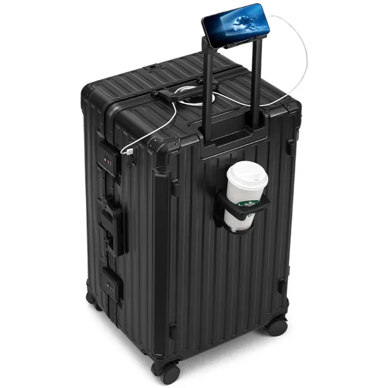 valise à roulettes de grande capacité 30/32 pouces, cadre en aluminium épaissi, valise de voyage, valise cabine 20 pouces, serrure tsa