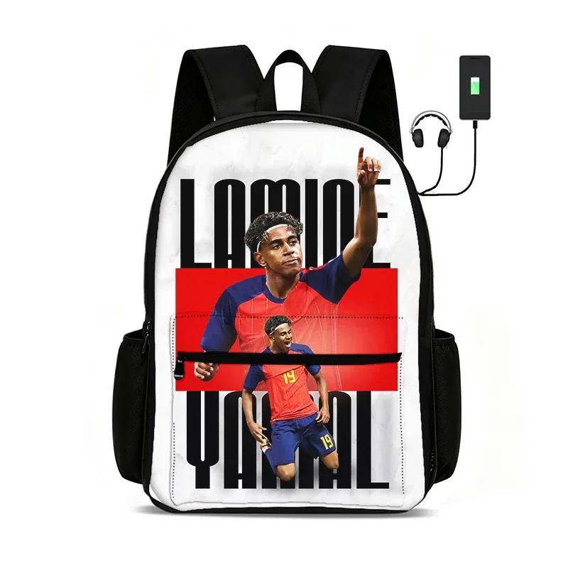 sac à dos football star l-lamin yamal, sacs d'école, de voyage, de grande capacité, sacs de sport, sacs à dos pour étudiants