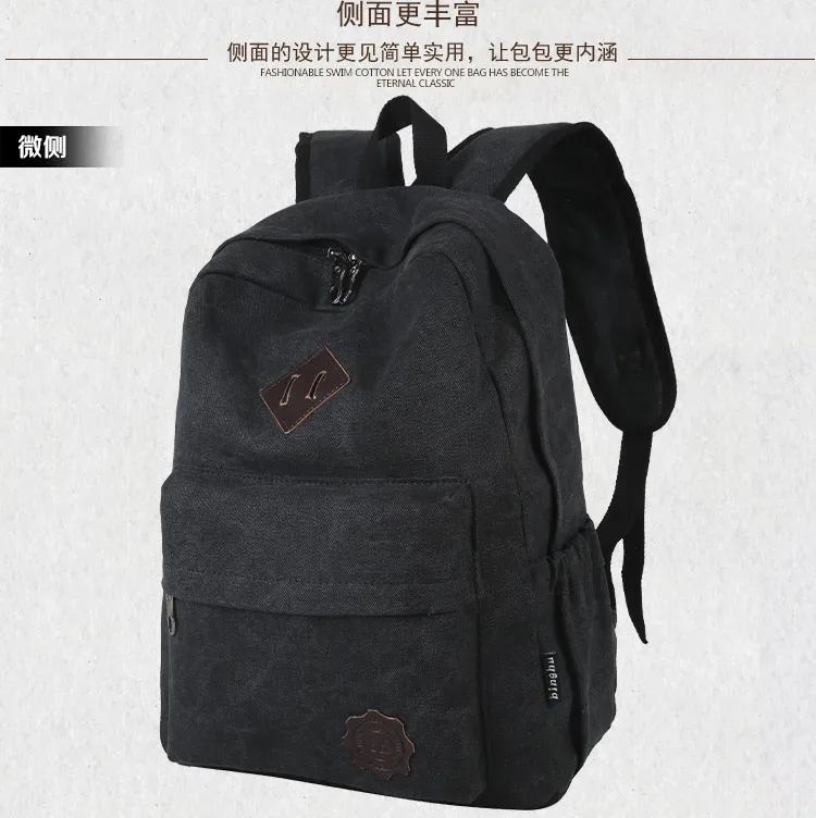 yoreai-sac à dos en tissu toile pour homme, grande capacité, décontracté, multifonction, école, étudiant, voyage, gt, simple, nouveau