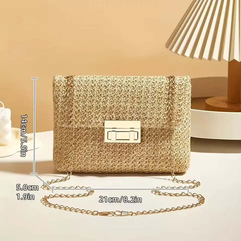 sac à bandoulière pour femmes, sangle en chaîne, accessoire élégant pour banquet, sac à bandoulière pour tenues de jour à nuit