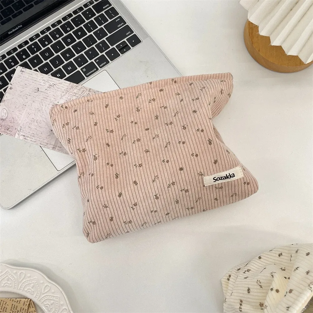 sac à cosmétiques de voyage en velours côtelé, sac de rangement de maquillage portable, sacs à main pour femmes, grande capacité, fermeture éclair, organisateur de maquillage, pochette de rangement