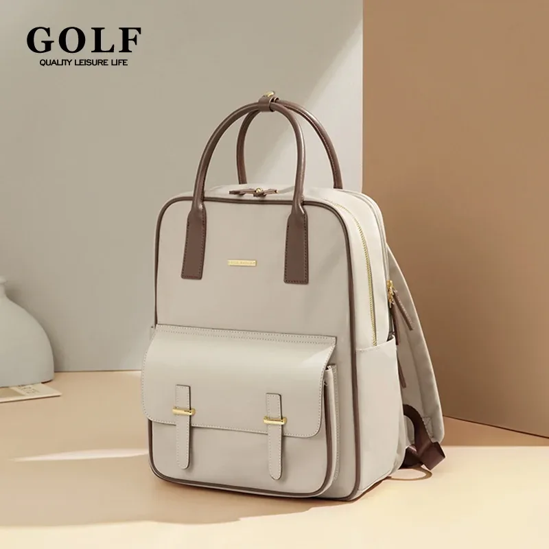 sac à dos de golf de luxe pour femmes, sacs à main de créateur, sac de voyage initié, grand sac vintage, 15 pouces, 2024