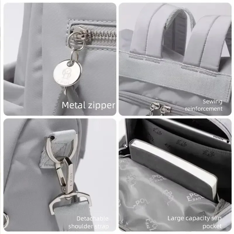 sac à dos femme epol tendance 2026 grande capacité multi-poches léger décontracté mode voyage 6114-09