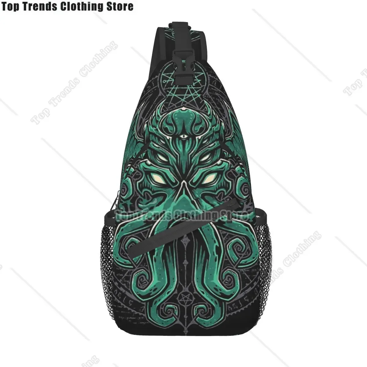 l'appel de cthulhu sac à bandoulière sport grand sac de poitrine unisexe femmes homme mode sacs à dos à bandoulière voyage