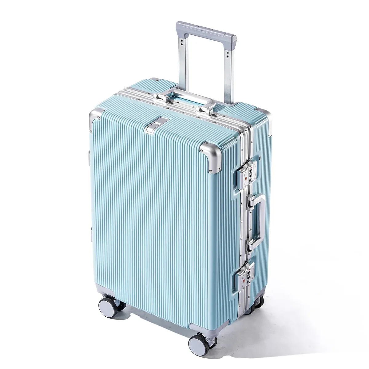 valise de grande capacité 16 "/20"/22 "/24"/26 "/28", bagages roulants à la mode, cadre en aluminium de voyage avec sacs à roulettes en alliage