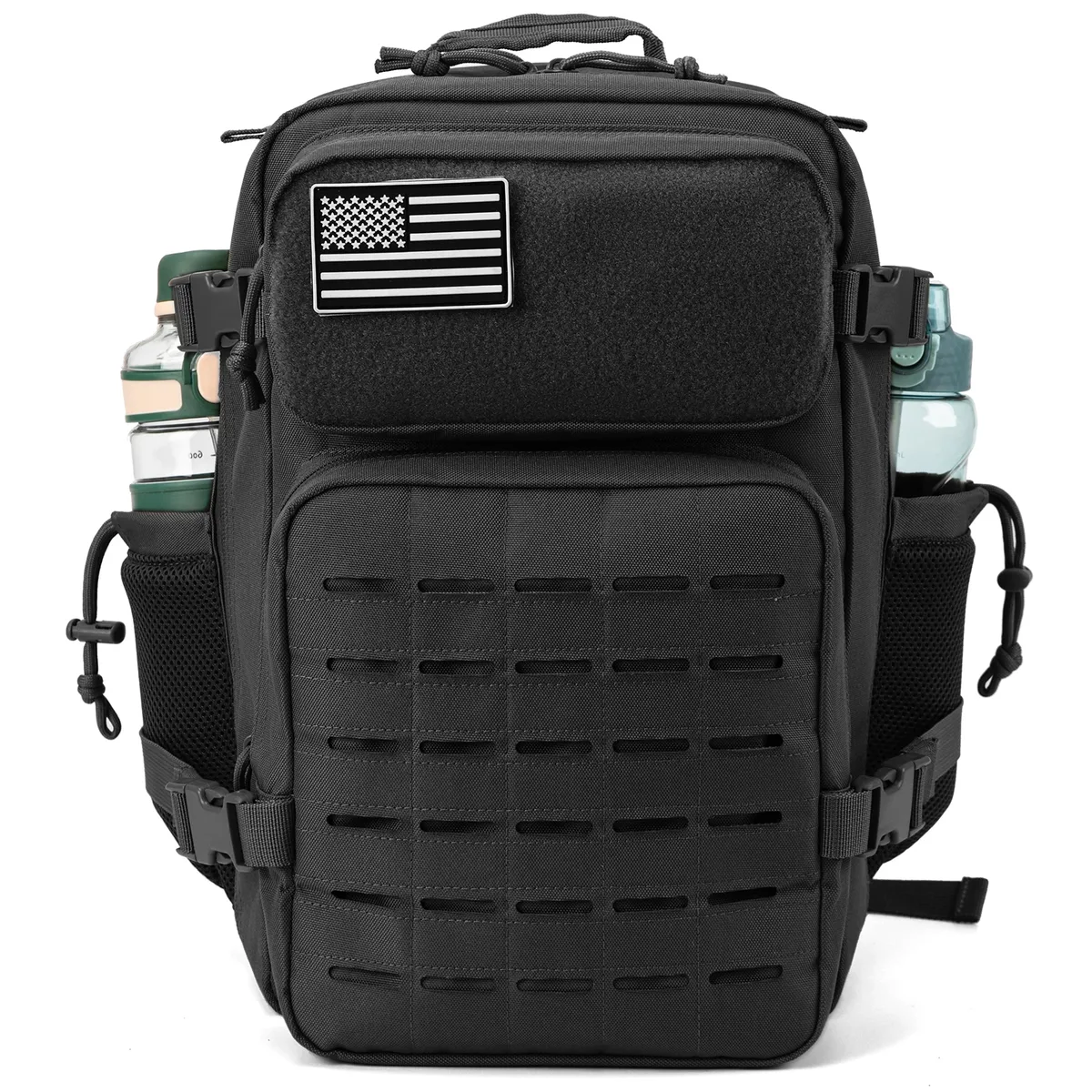 25l sac à dos tactique sac de plein air sac à dos de fitness sac à dos molle femmes/hommes randonnée sac à dos de survie hommes double porte-gobelet