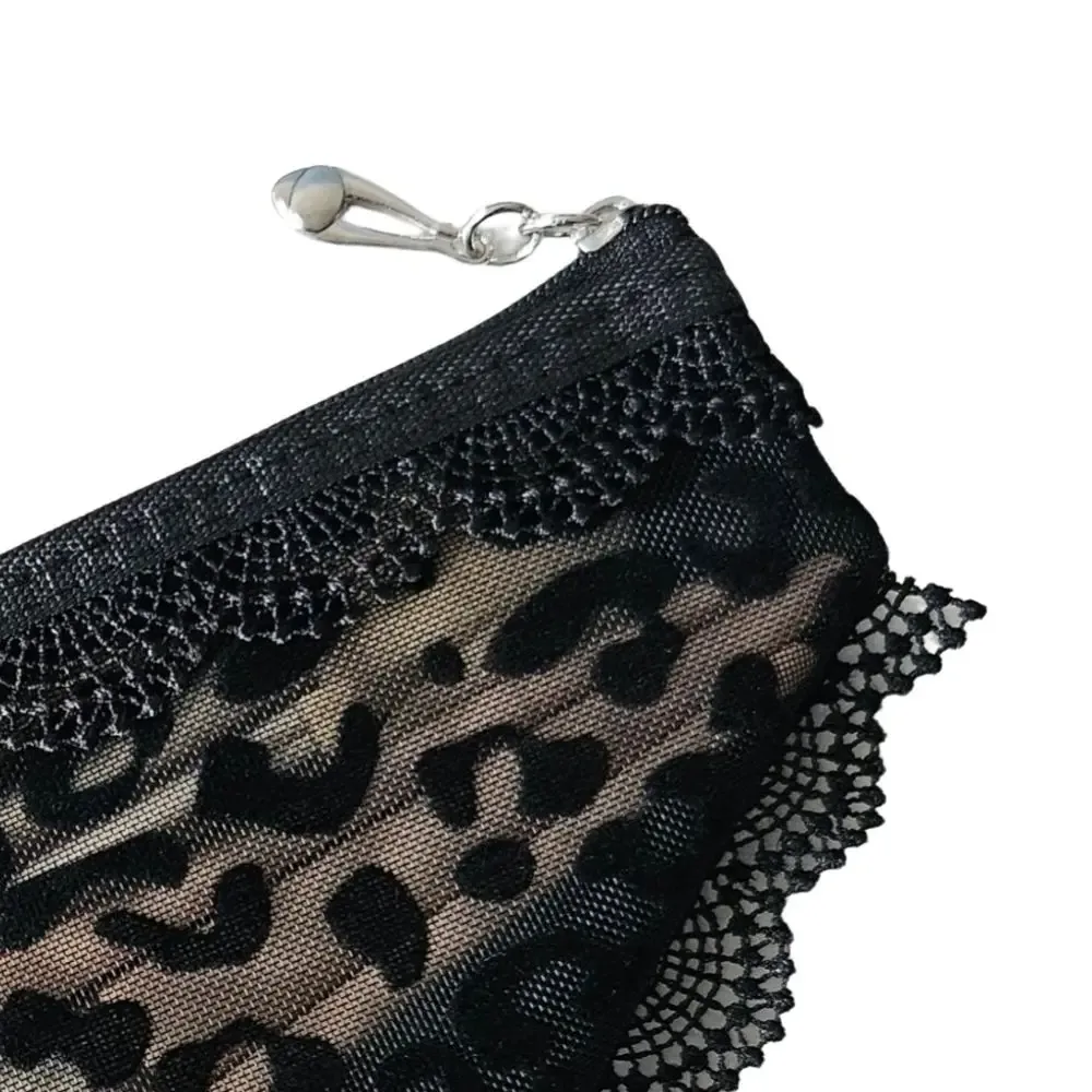 pochette de maquillage transparente en dentelle en forme de bikini y2k, sac de rangement pour cosmétiques en maille, trousse de toilette de voyage