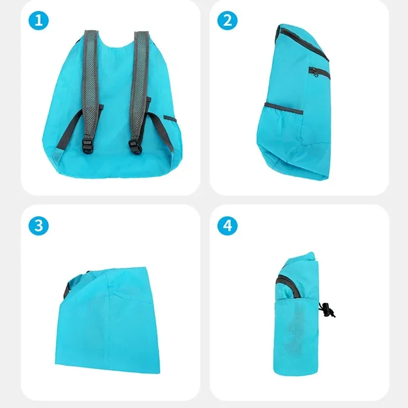 sac de sport de voyage ultra léger, pliable, durable, léger, grande capacité, unisexe, sac à dos d'affaires