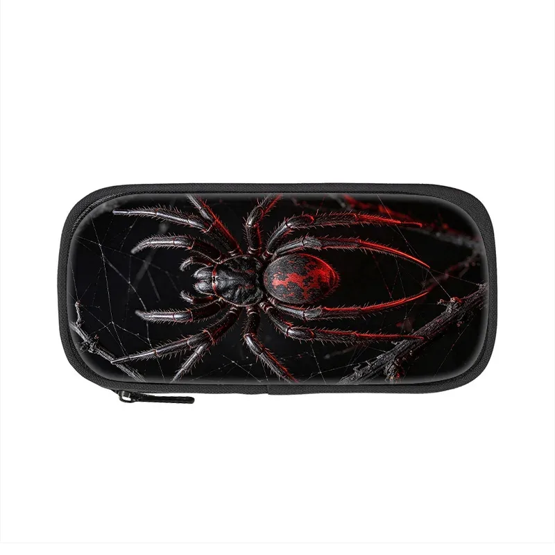 trousse de rangement grande capacité spider learn, trousse à crayons pour étudiants, trousse à maquillage pour filles, pratique