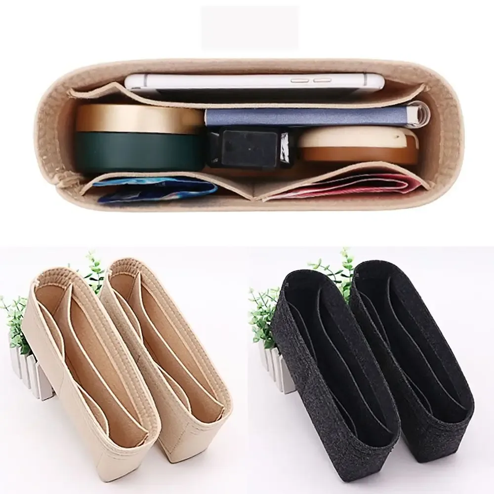 sac de rangement en feutre de haute qualité, insert en feutre, support pour sac à main, organisateur portable, sac intérieur