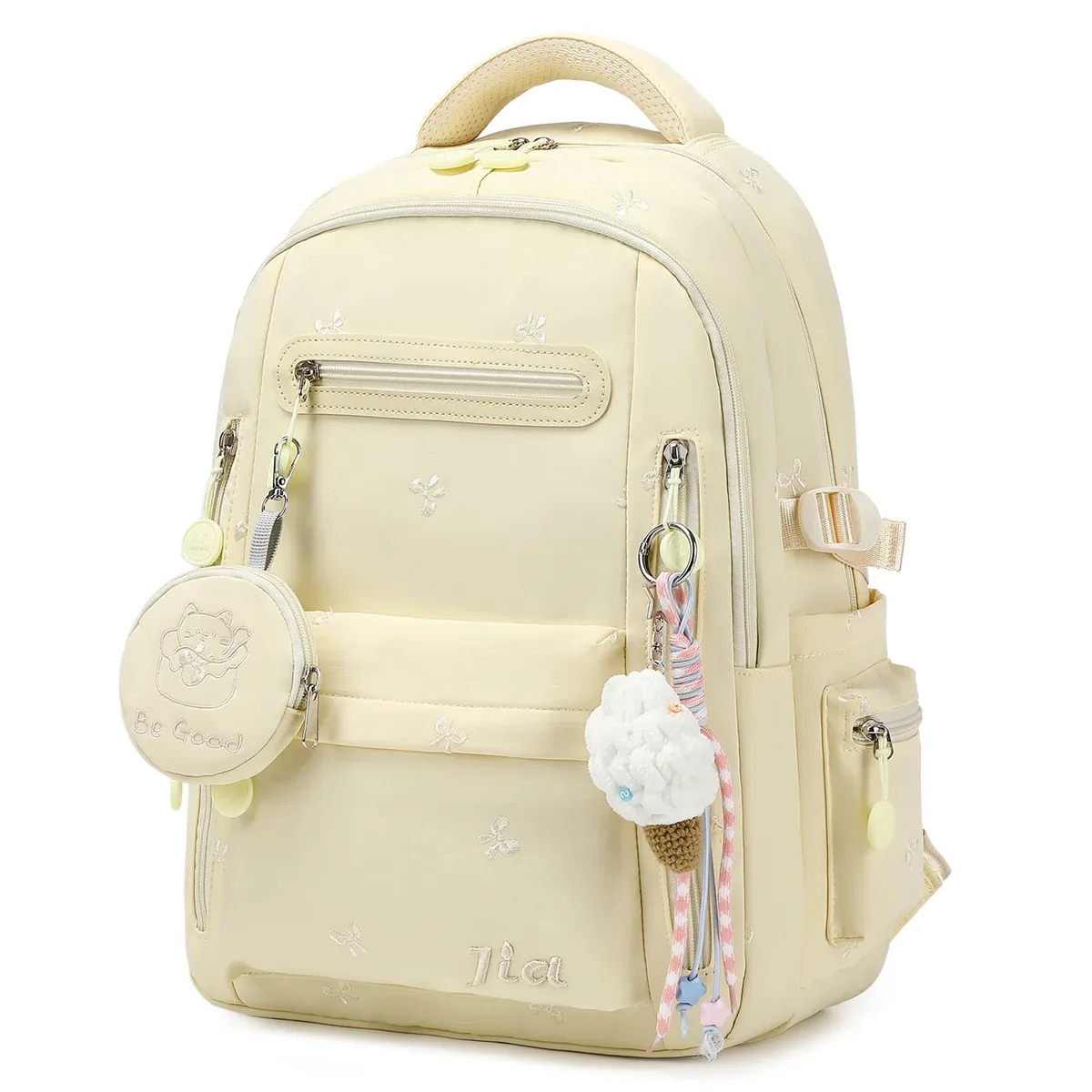nouveau sac d'école orthopédique minimaliste pour les élèves du collège, sac à dos de voyage grande capacité pour les filles, multicolores, pour les trajets quotidiens