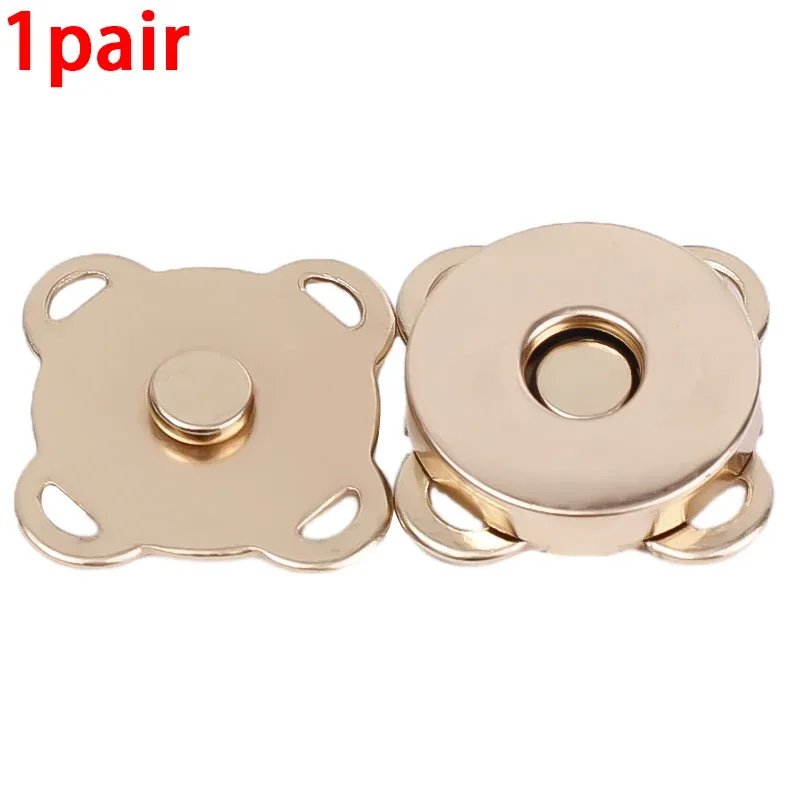 fermoirs magnétiques en métal pour couture, 14/18mm, pour sac à main, bricolage, cadenas, épingles à fleur de prunier, lèvent artisanaux pour vêtements