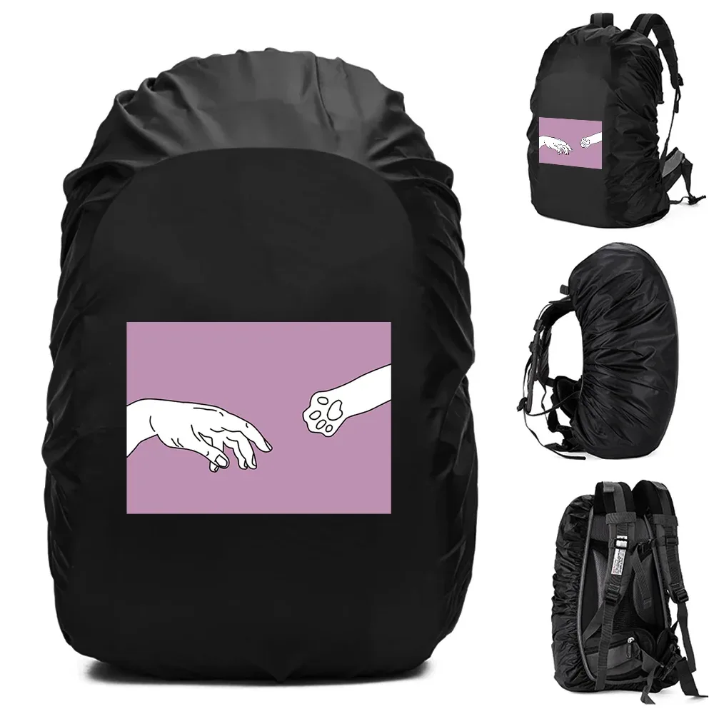 20-70l sac à dos housse de pluie housse anti-poussière pour sac arrière empreintes imprimé étanche camping randonnée sac d'escalade pour housse de pluie