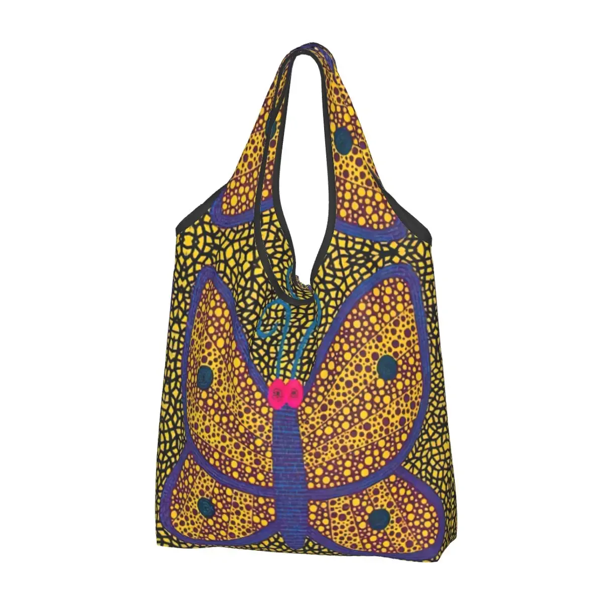 kawaii yayoi kusama art abstrait shopping sacs fourre-tout portable épicerie sac à bandoulière