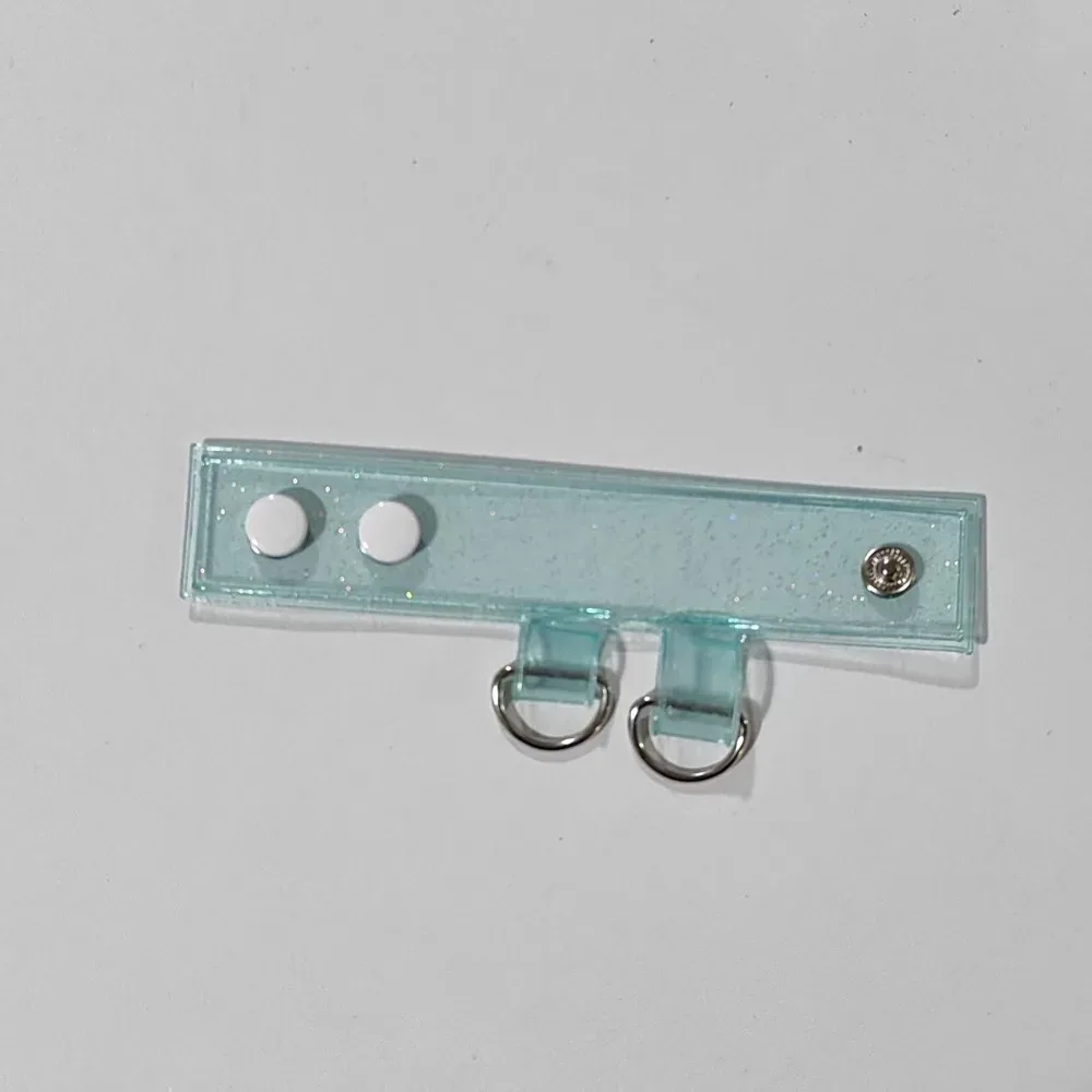 2 pièces de boucle d'extension de sangle de sac en pvc de haute qualité, clip de sangle de sac transparent, boucle de sac à dos.