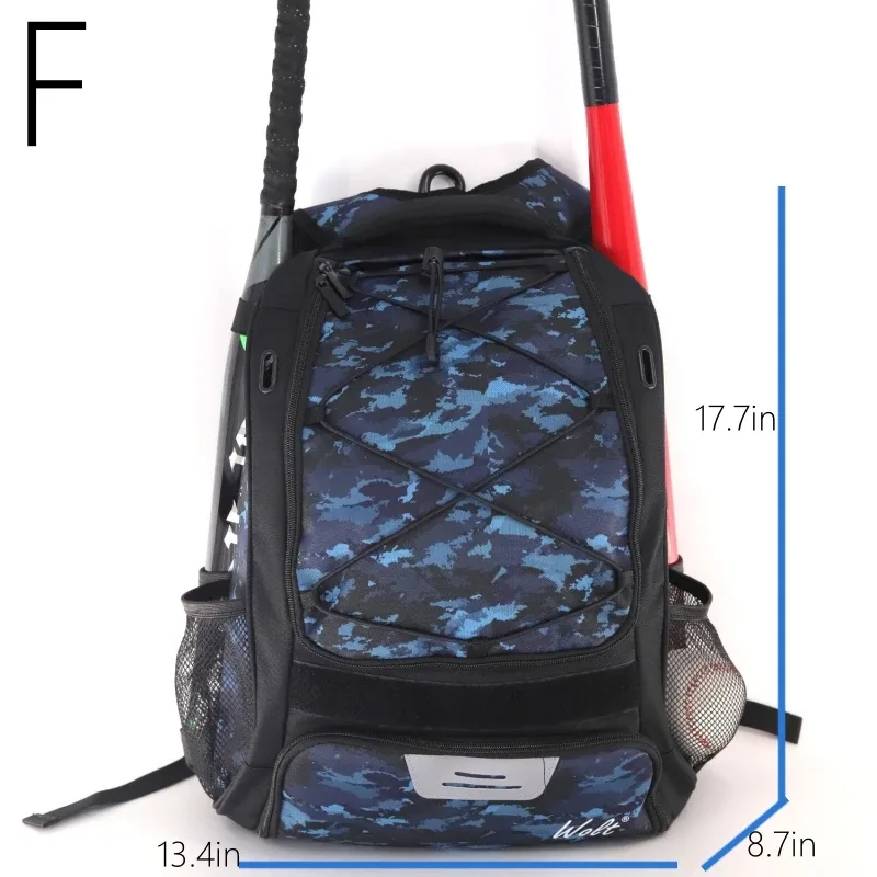 sac à dos de baseball softball avec compartiment pour chaussures, batte de softball d'extérieur, grande capacité, pour jeune adulte