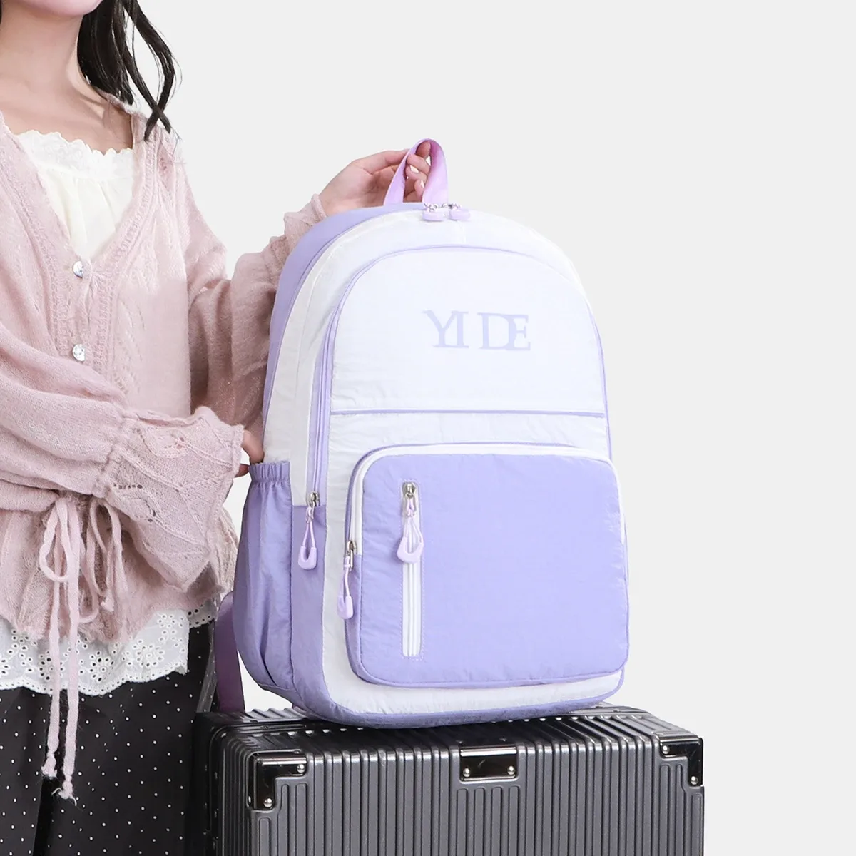 sacs à dos de grande capacité pour femmes, sac d'école pour filles, sac d'ordinateur de haute qualité, sacs à main à bandoulière multifonctionnels étanches