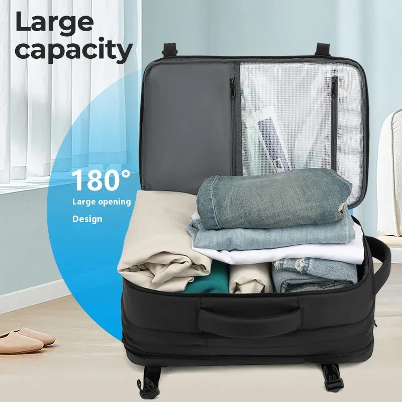 sac à dos pour hommes, sac de voyage multifonctionnel, compression sous vide, étanche, voyage d'affaires, nouveau sac à dos pour ordinateur, grande capacité