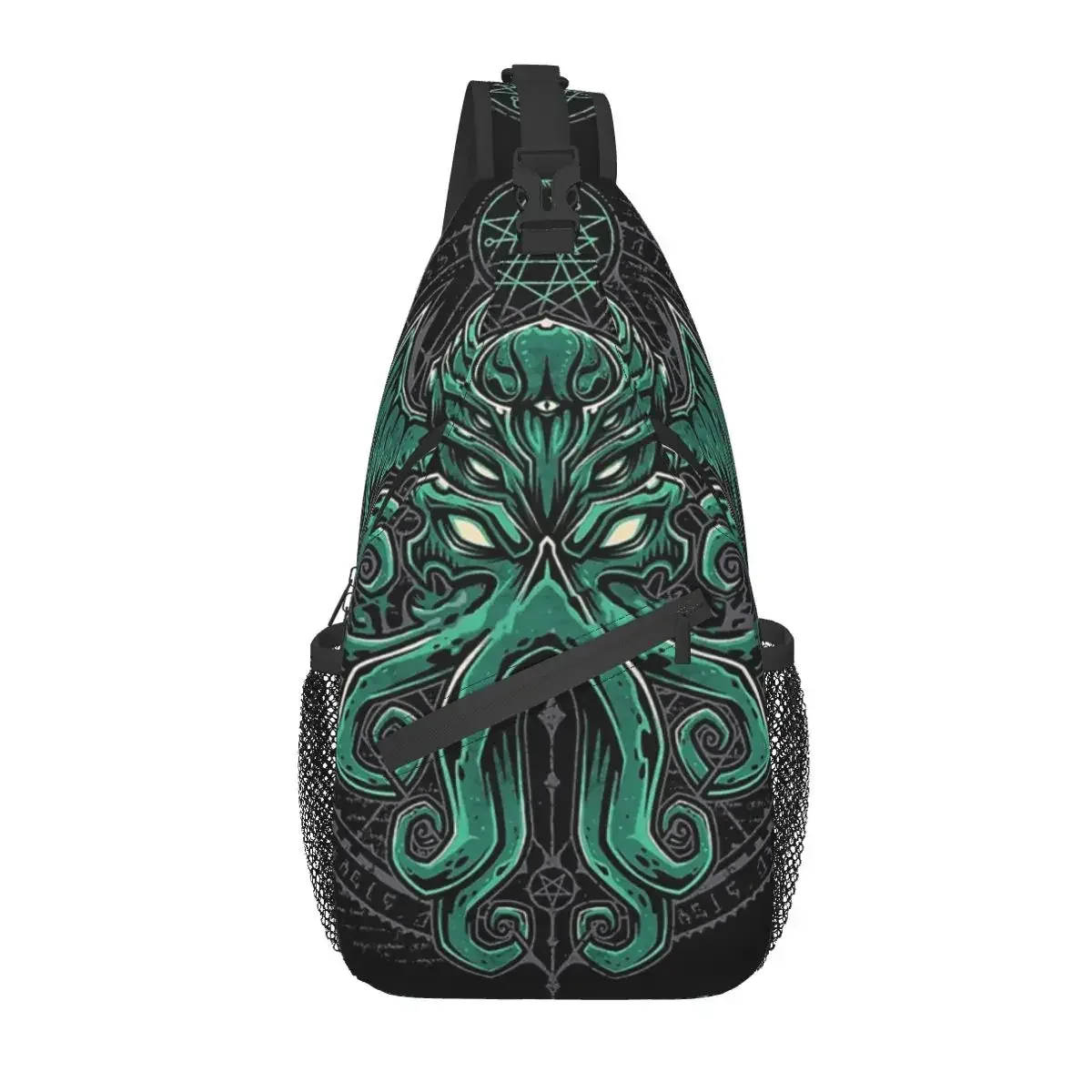 l'appel de cthulhu sac à bandoulière sport grand sac de poitrine unisexe femmes homme mode sacs à dos à bandoulière voyage