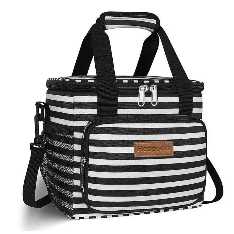 sac isotherme de 15 l en tissu oxford pour femme, sac à bandoulière portable pour aliments, sac isotherme pour adulte