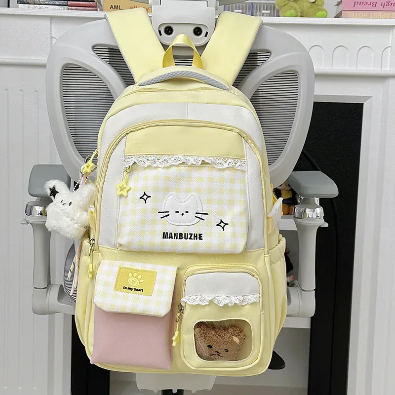 sac à dos scolaire rose pour filles, adolescentes, femmes, enfants, filles, sac à dos pour l'école primaire et secondaire, sac à dos pour adolescents, enfants