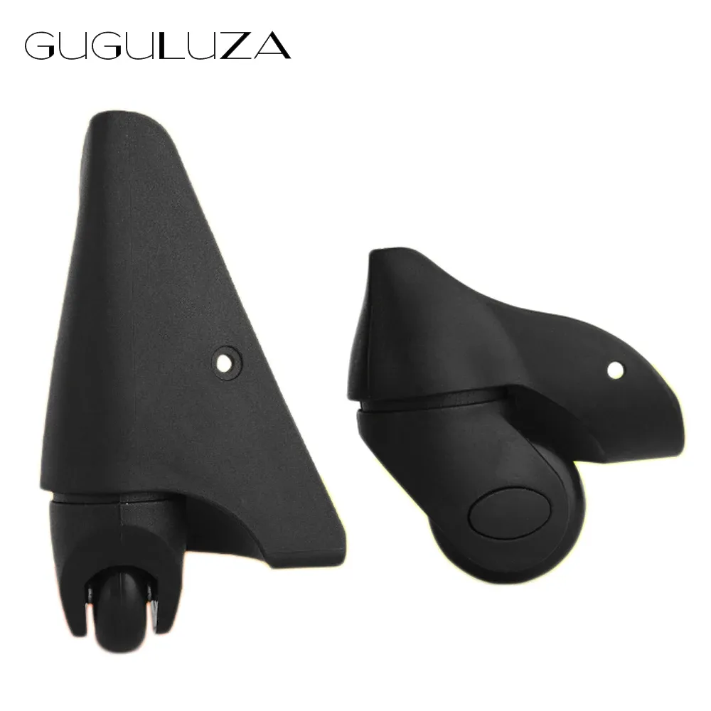 guguluza-roulettes de remplacement universelles, résistantes à 360 °, noir, accessoires de valise st0navy, 2 pièces