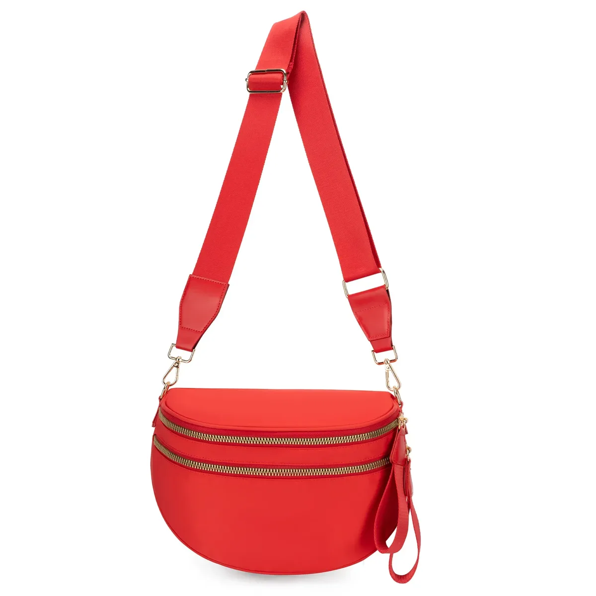 sac banane à carreaux pour femmes, sac banane décontracté, grande capacité, sangle réglable, sac à bandoulière simple pour maman, fourre-tout de voyage quotidien