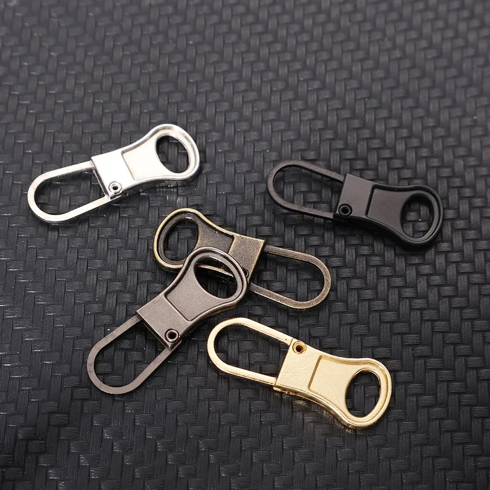 extracteur de fermeture éclair détachable de remplacement, serrure pour veste, robe, sac à bagages, kit de réparation de tête de fermeture éclair en métal, bricolage