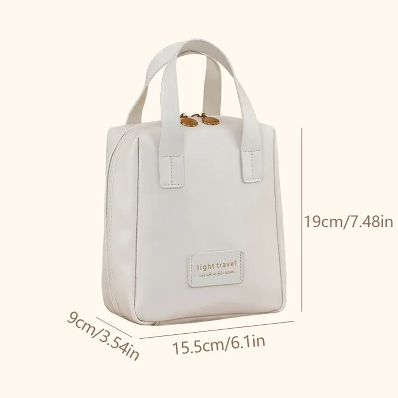 sac à cosmétiques portable de grande capacité, sac de rangement de maquillage étanche, sac de rangement de cosmétiques tendance de haute valeur esthétique