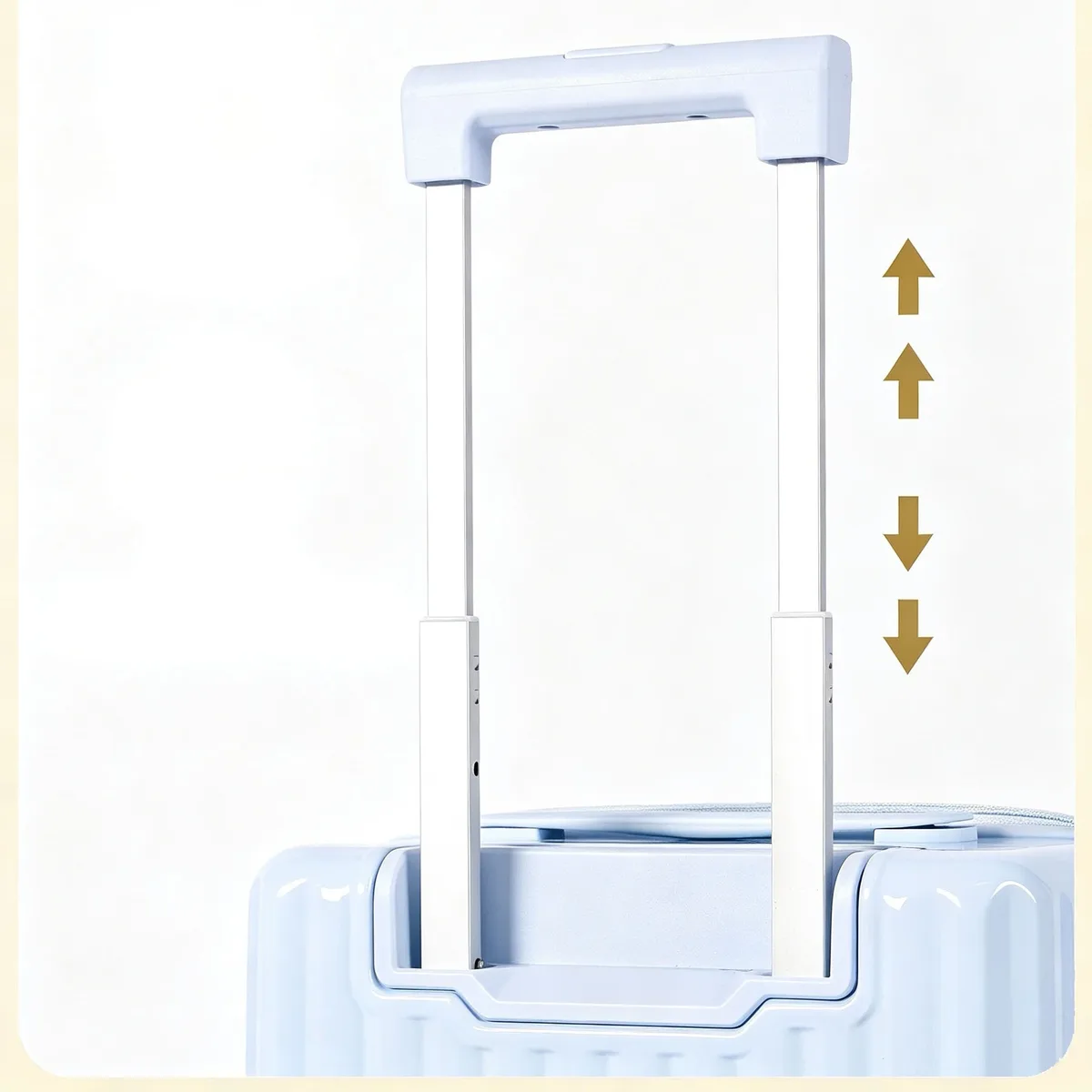 valise à roulettes bunnyfly de 20 pouces, grande capacité, en polycarbonate, avec roues universelles silencieuses, couleur bonbon