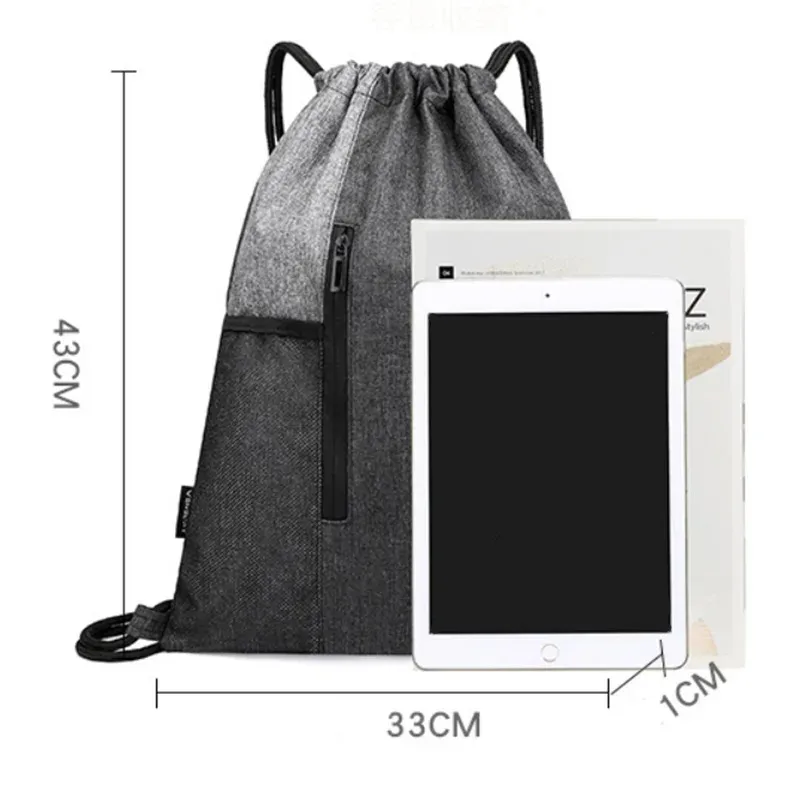 sac à dos léger unisexe avec cordon de serrage de proximité, sac à dos de sport, sacs d'école, sacs de plage de voyage, mode décontractée, hommes et femmes