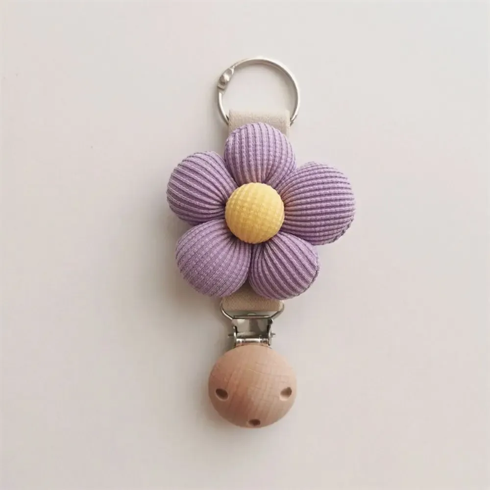clip de chapeau à fleurs en coton anti-perte, clip en bois suspendu sur le sac, porte-chapeau de voyage, organisateur gadget por
