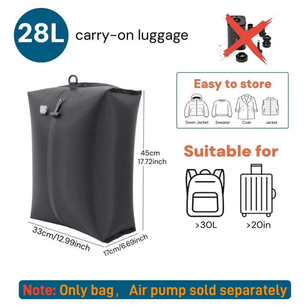 sacs de compression de voyage, sacs de rangement sous vide imperméables pour vêtements et valises, sacs gain de place pour les essentiels de voyage et de déménagement,voyage & avion accessoire,vacances indispensable