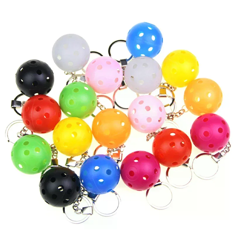mini porte-clés unisexe en métal style sportif, raquette de pickleball, accessoires de décoration pour sac à main et sac à dos