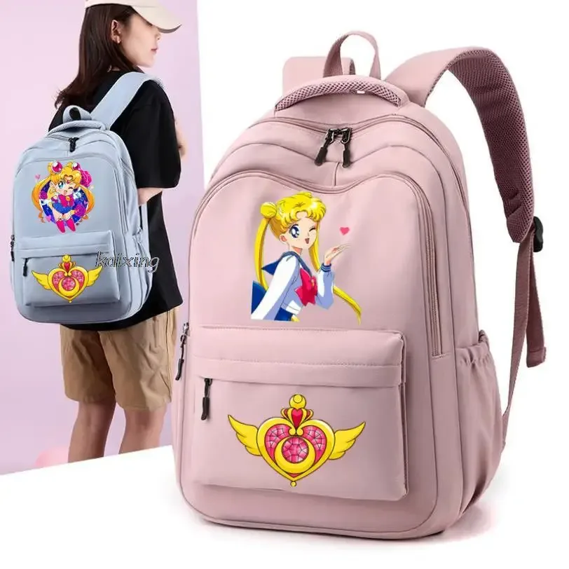 sacs d'école chaud marin lune imprimé étudiants capacité sac à dos adolescent femmes hommes voyage ordinateur portable mochila infantil cadeau