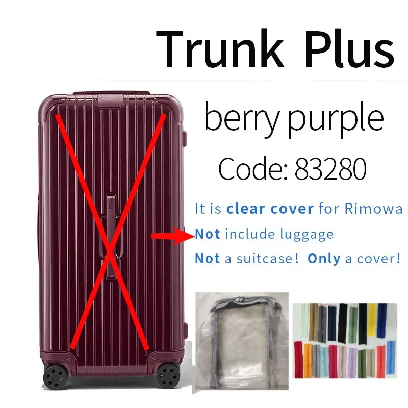 housses transparentes en pvc adaptées aux bagages rim essential 33 pouces, protection de valise de voyage, accessoires transparents, housse de protection anti-rayures