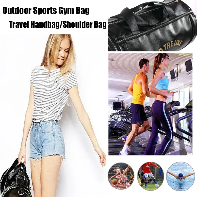 hommes sac de sport sacs en cuir pu rayé basket-ball entraînement fitness tas voyage bagages sac à main sac de sport pour femmes yoga