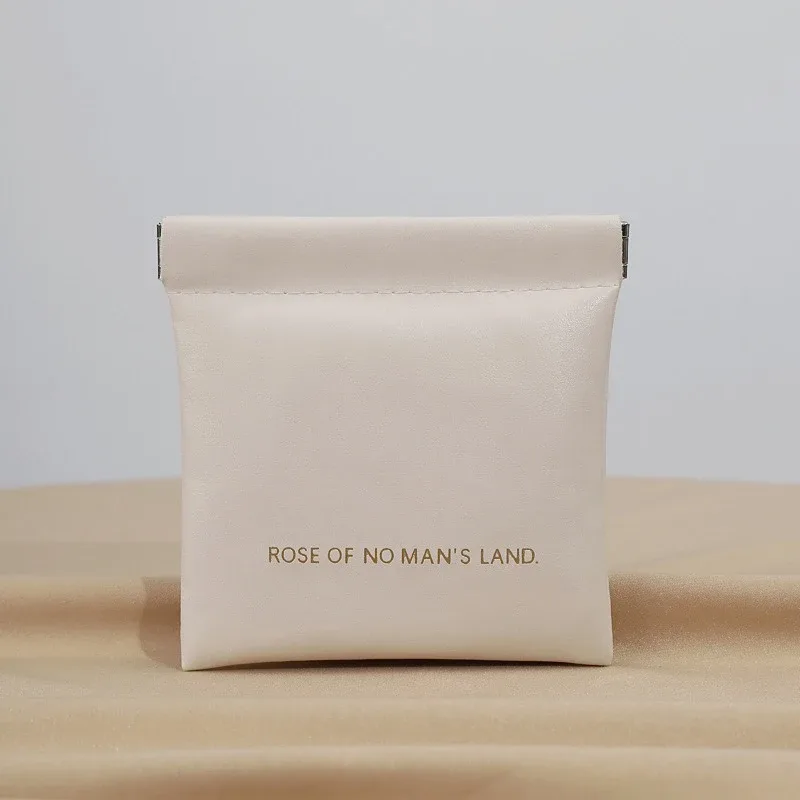 mini sac à fermeture automatique en pu, sac de rangement portable pour écouteurs, câbles de charge, portefeuille zéro, monnaie et rouge à lèvres