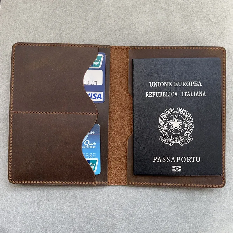 protege passeport personnalisé en cuir avec noms, porte-passeport 100% en cuir véritable gravé personnalisé,passeport personnalisé prenom