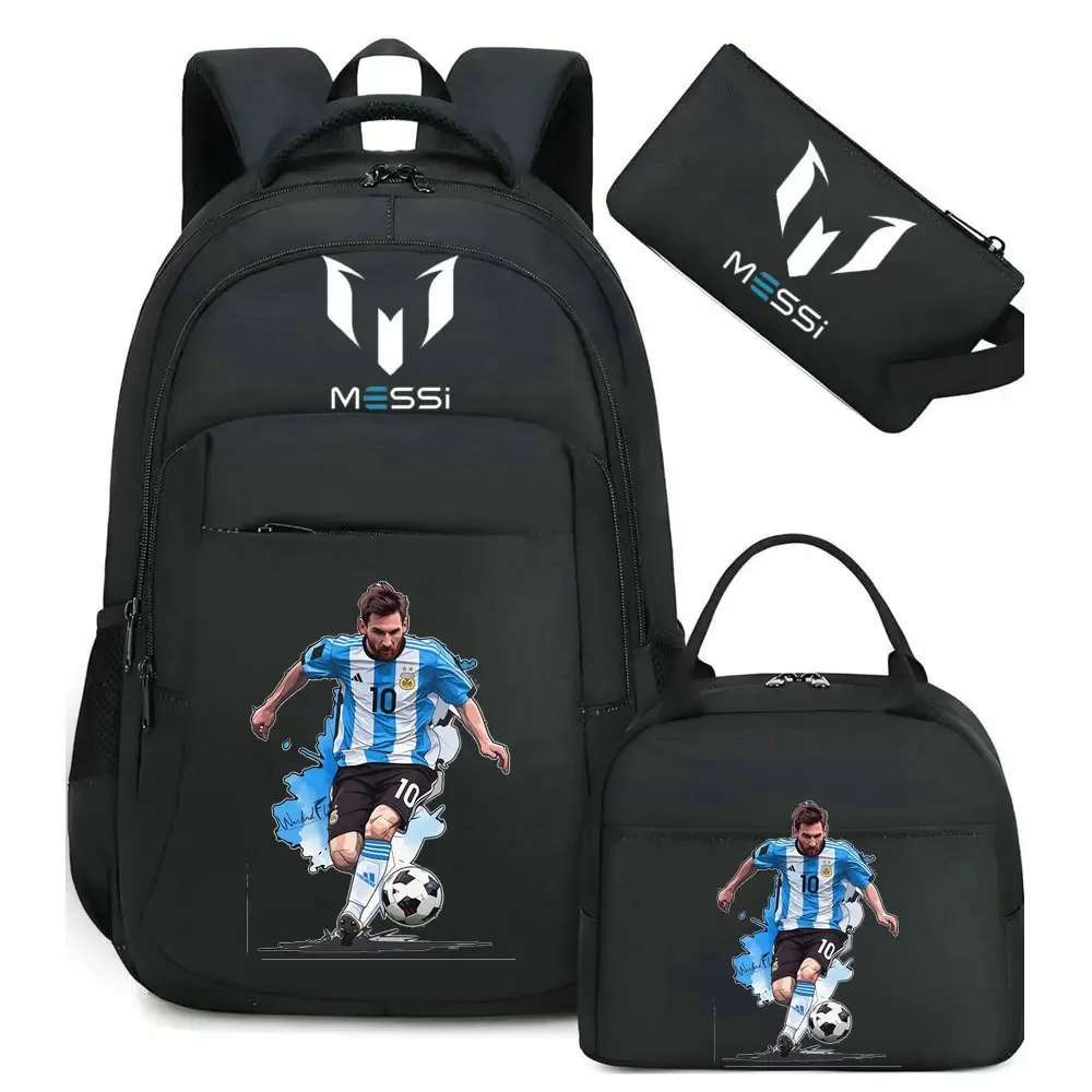 sac à dos imprimé messi, sac à dos de sport, de football, décontracté, pour femmes et hommes, sacs d'école harajuku, sacs d'école pour femmes et hommes, mochilas de voyage